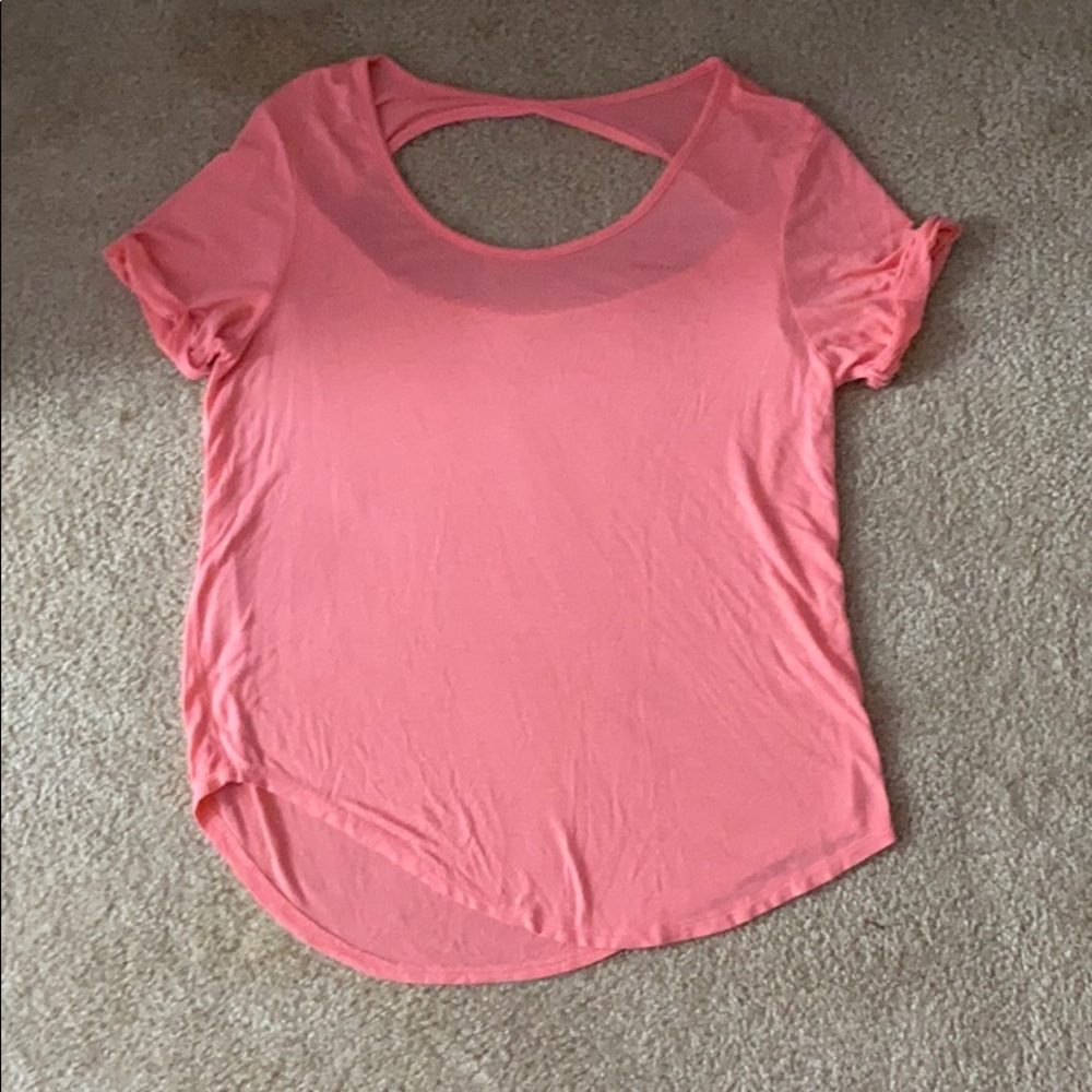 Peachy open back T-shirt